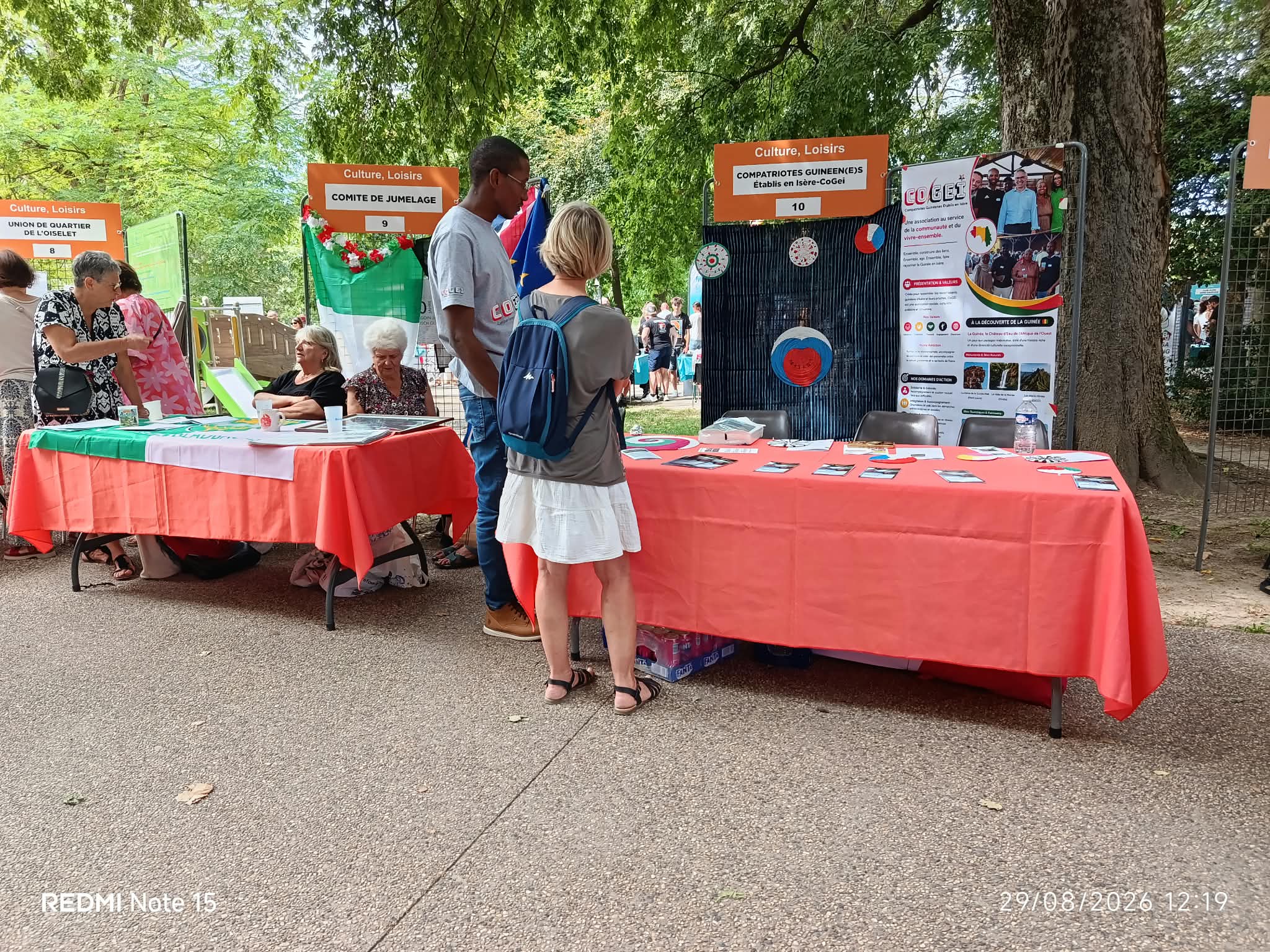 Le stand de la CoGEI au Forum des Associations de Bourgoin-Jallieu